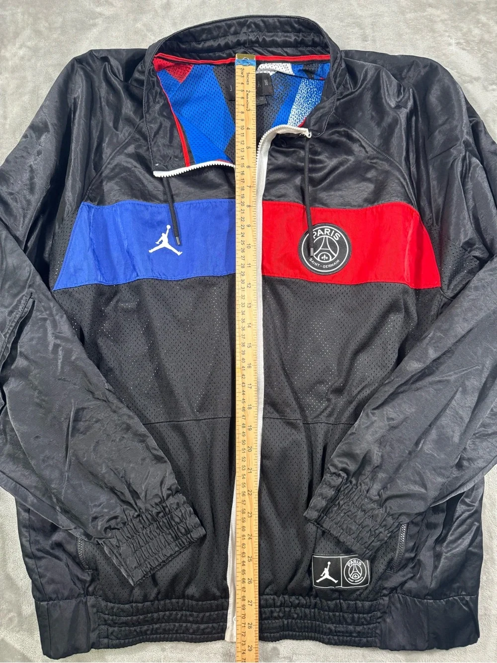Jordan Paris Saint Germain Jacket Mens SIZE XL Black Red Blue White